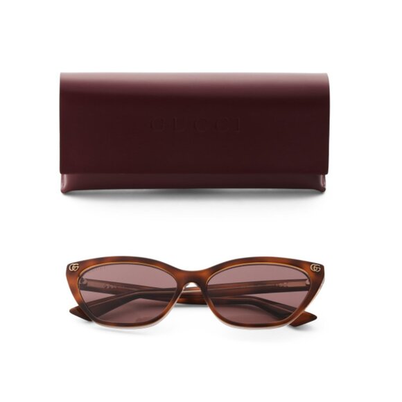 GUCCI Havana Brown 58mm Square Sunglasses - Picture 1 of 2